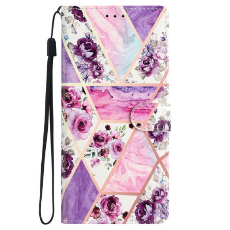 Housse Samsung Galaxy S24 Plus 5G Fleurs Violettes