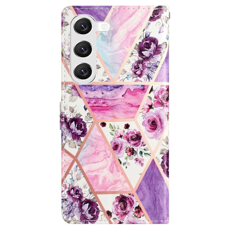 Housse Samsung Galaxy S24 Plus 5G Fleurs Violettes