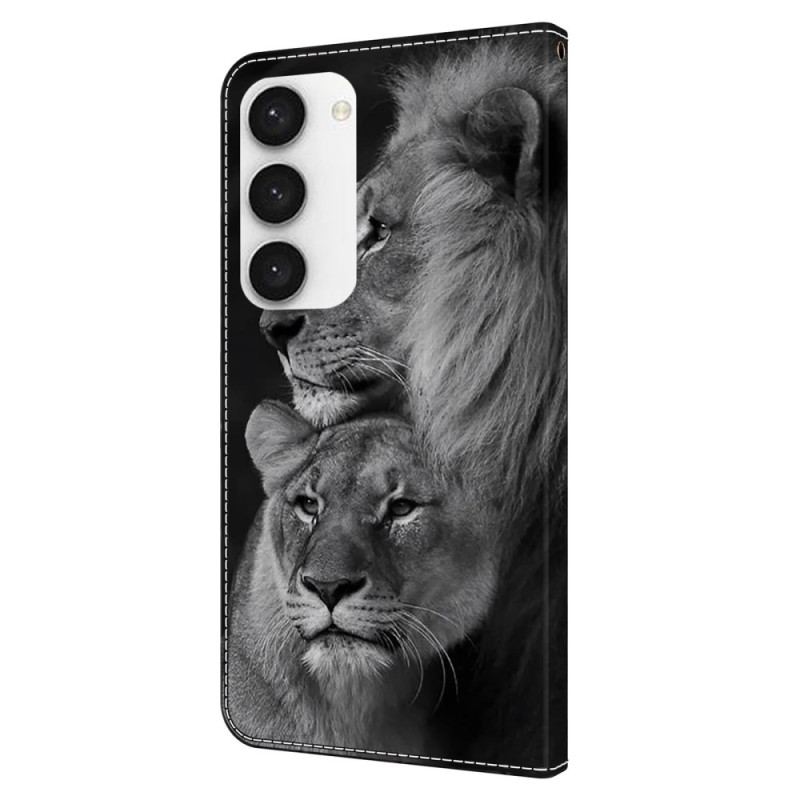 Housse Samsung Galaxy S24 Plus 5G Lions en Couple