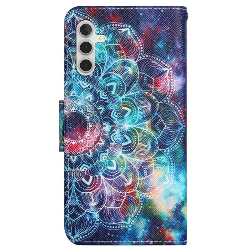 Housse Samsung Galaxy S24 Plus 5G Mandala Coloré à Lanière