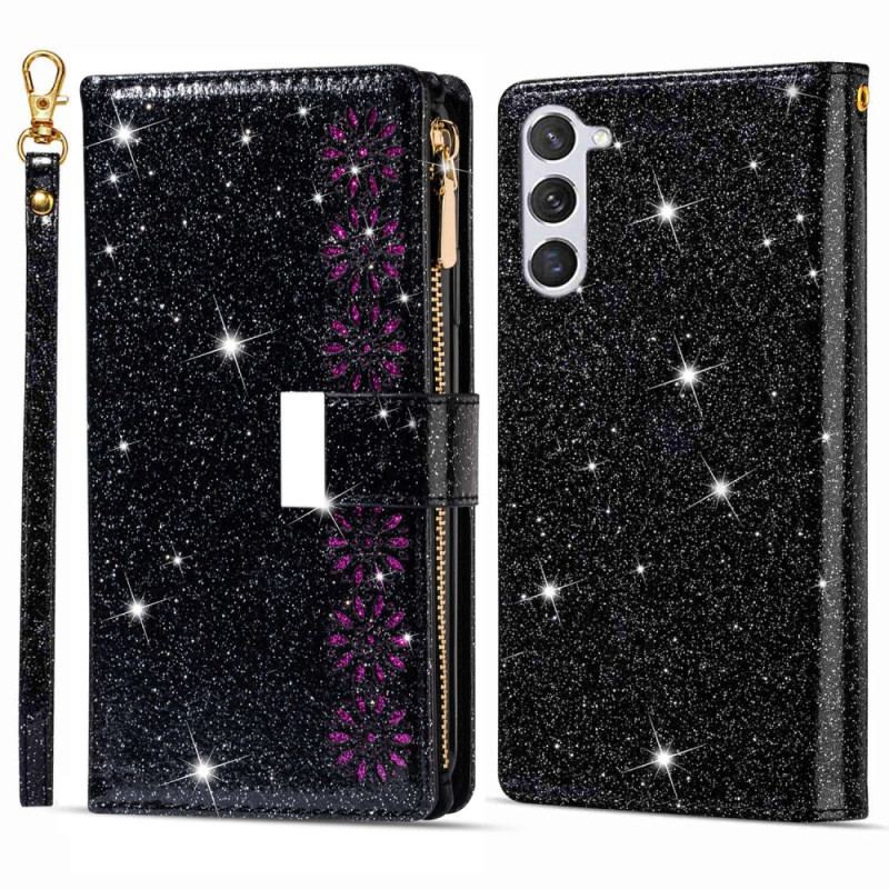 Housse Samsung Galaxy S24 Plus 5G Paillettes à Lanière