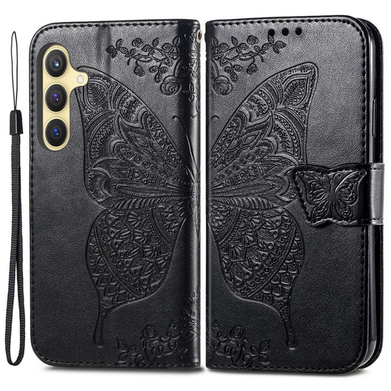 Housse Samsung Galaxy S24 Plus 5G Papillon Baroque