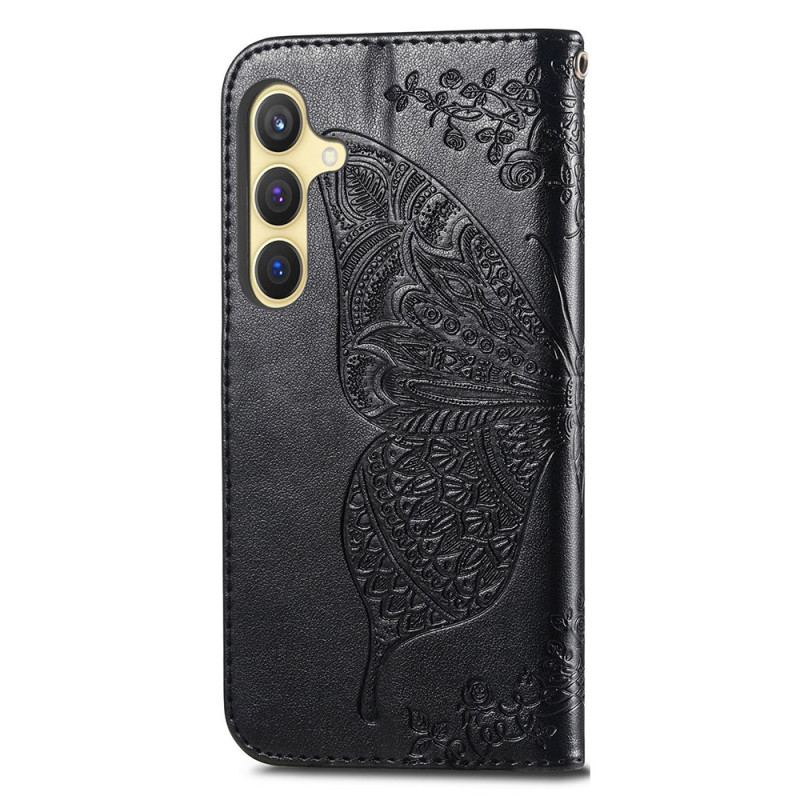 Housse Samsung Galaxy S24 Plus 5G Papillon Baroque