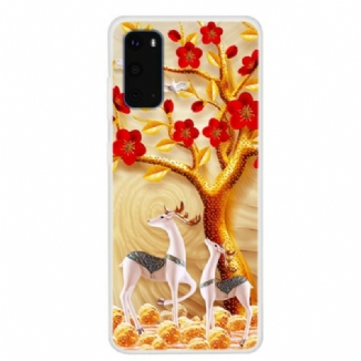 Coque Samsung Galaxy S20 Arbre Doré