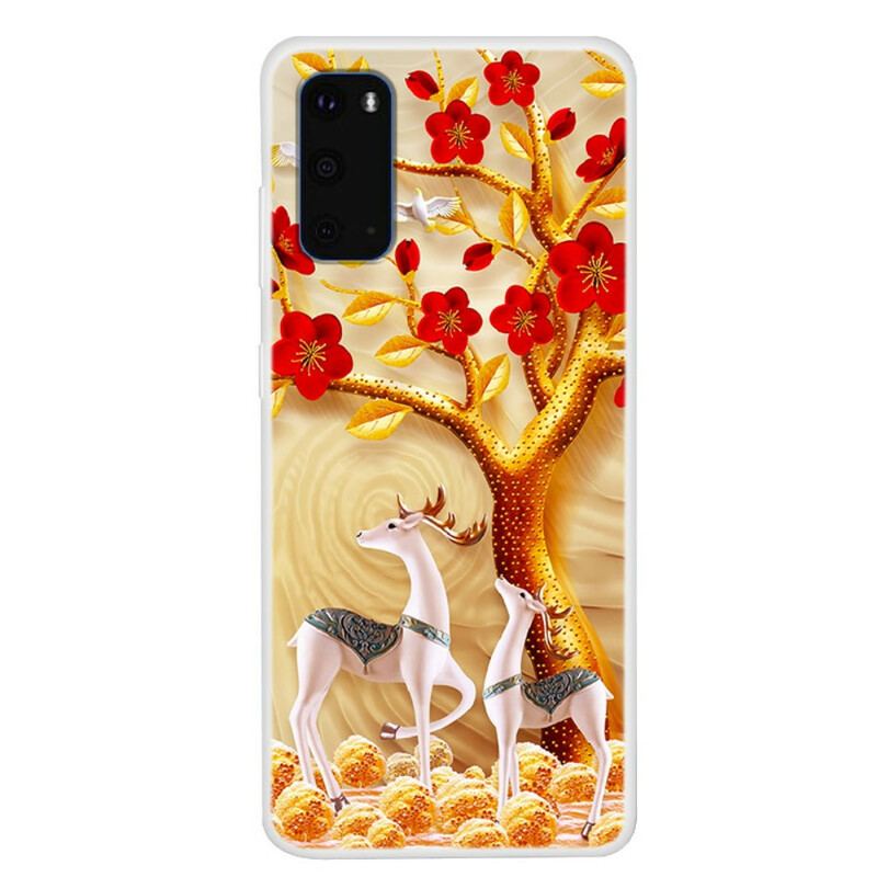 Coque Samsung Galaxy S20 Arbre Doré