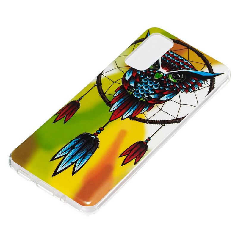 Coque Samsung Galaxy S20 Attrape Rêves Hibou Fluorescente