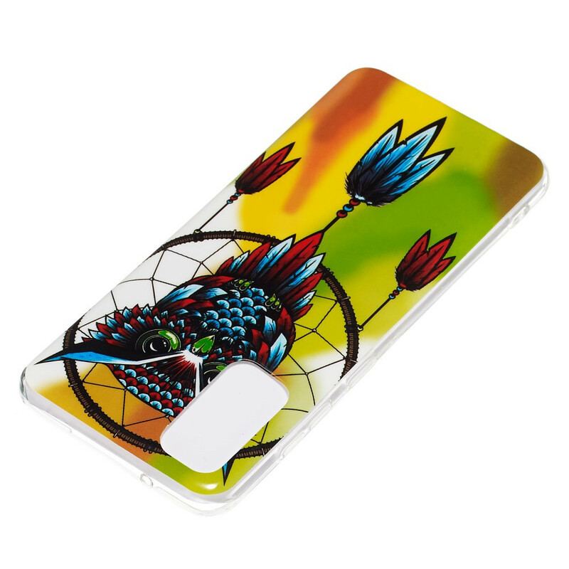 Coque Samsung Galaxy S20 Attrape Rêves Hibou Fluorescente