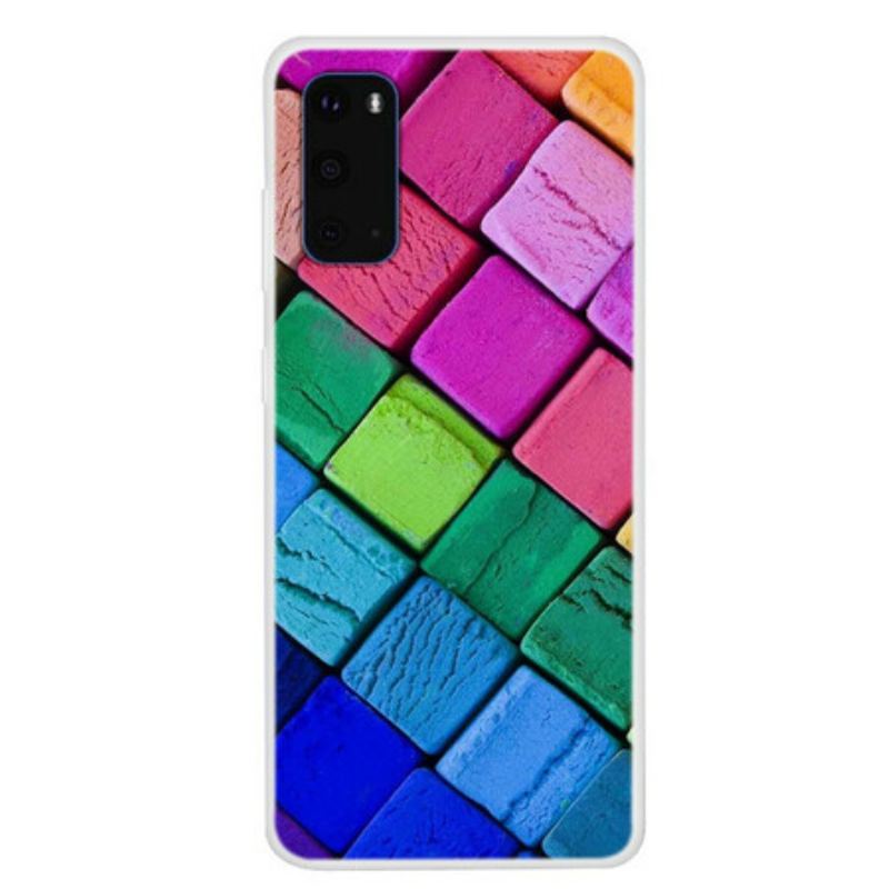 Coque Samsung Galaxy S20 Cubes Colorés