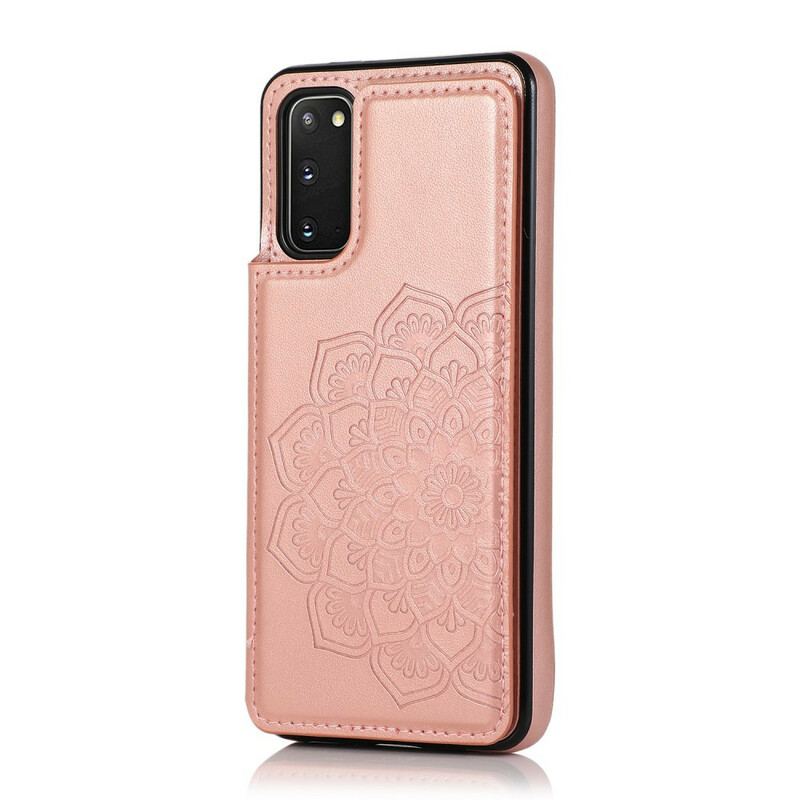 Coque Samsung Galaxy S20 Porte-Cartes Impression Mandala