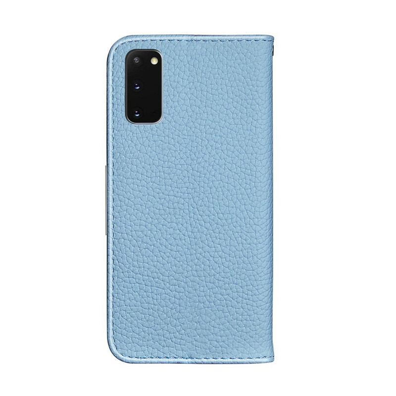 Flip Cover Samsung Galaxy S20 Simili Cuir Litchi Ultra Chic