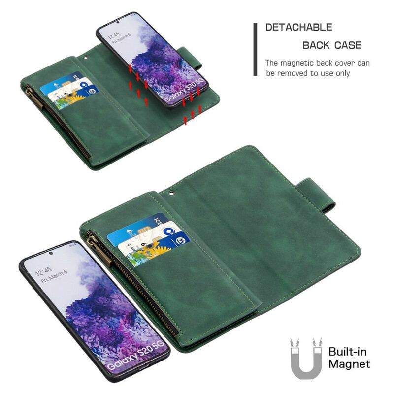 Housse Samsung Galaxy S20 Coque Détachable Zippée