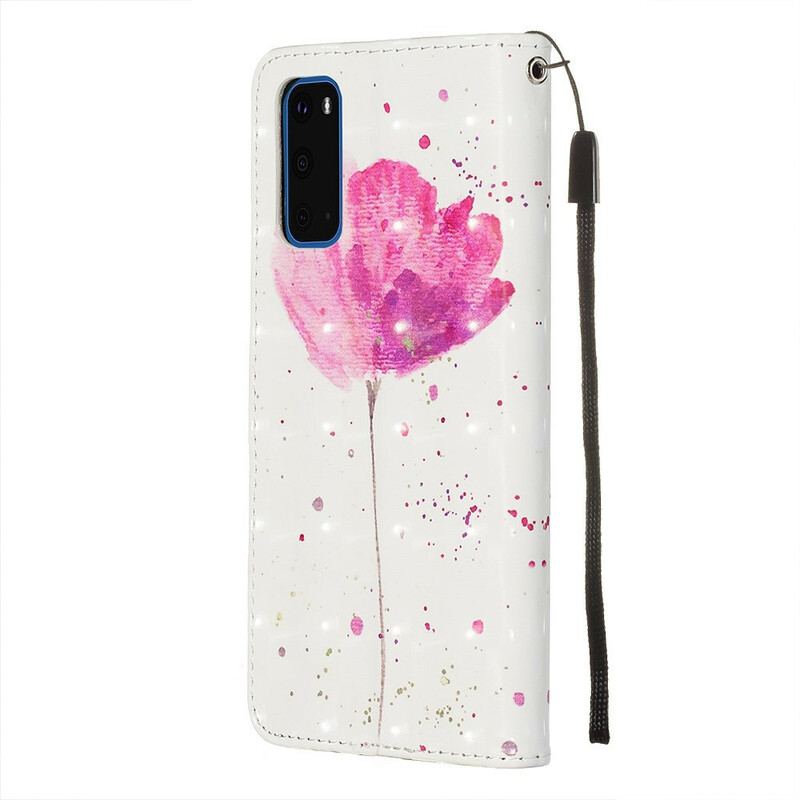 Housse Samsung Galaxy S20 Coquelicot Aquarelle