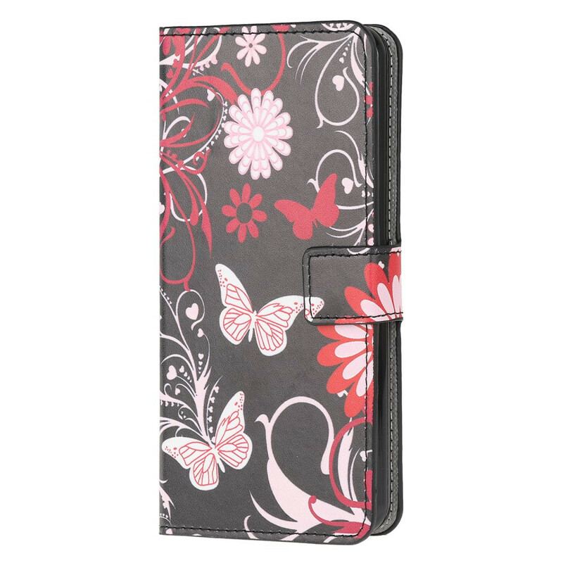 Housse Samsung Galaxy S20 Papillons et Fleurs