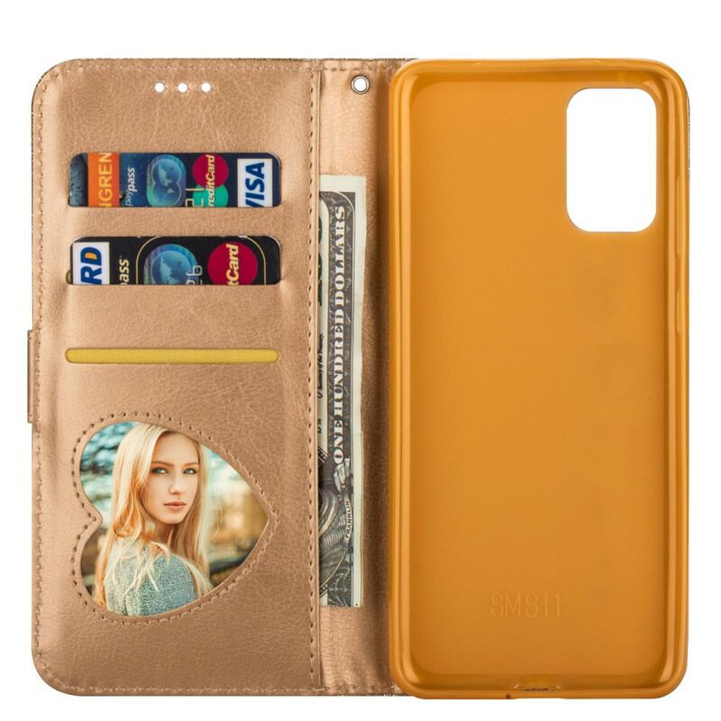 Housse Samsung Galaxy S20 Porte-Monnaie Paillettes