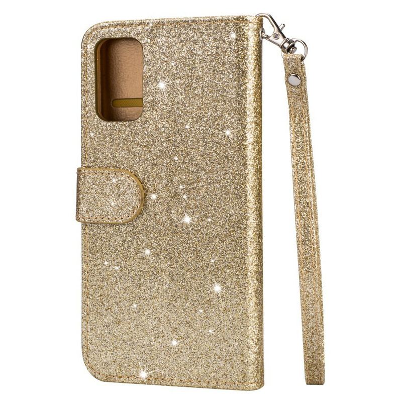 Housse Samsung Galaxy S20 Porte-Monnaie Paillettes