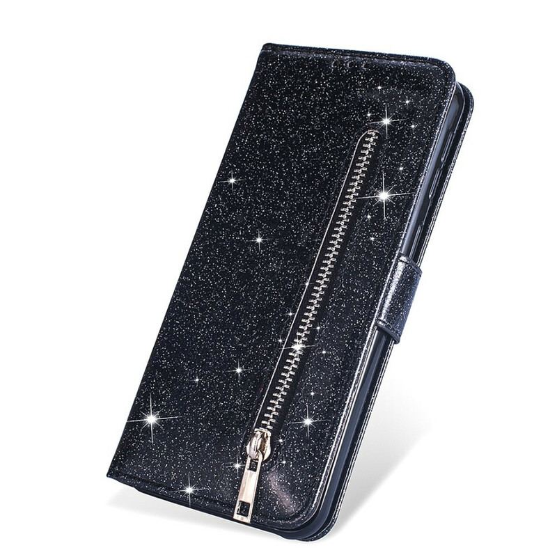 Housse Samsung Galaxy S20 Porte-Monnaie Paillettes