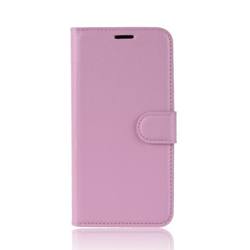 Housse Samsung Galaxy S20 Simili Cuir Litchi Classique