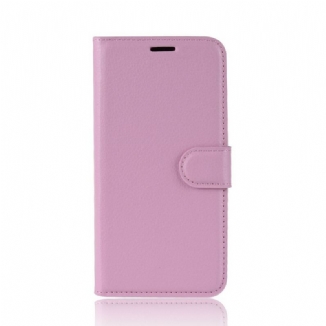 Housse Samsung Galaxy S20 Simili Cuir Litchi Classique