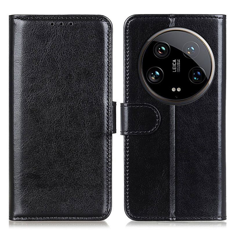 Housse Xiaomi 14 Ultra Simili Cuir Verni