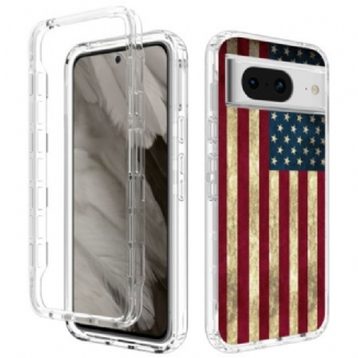 Coque Google Pixel 8 Renforcée Drapeau Américain