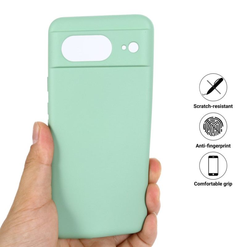 Coque Google Pixel 8 Silicone Liquide avec Lanière