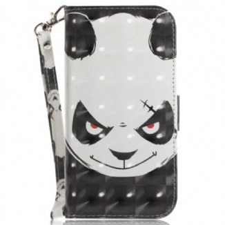 Housse Google Pixel 8 Angry Panda à Lanière