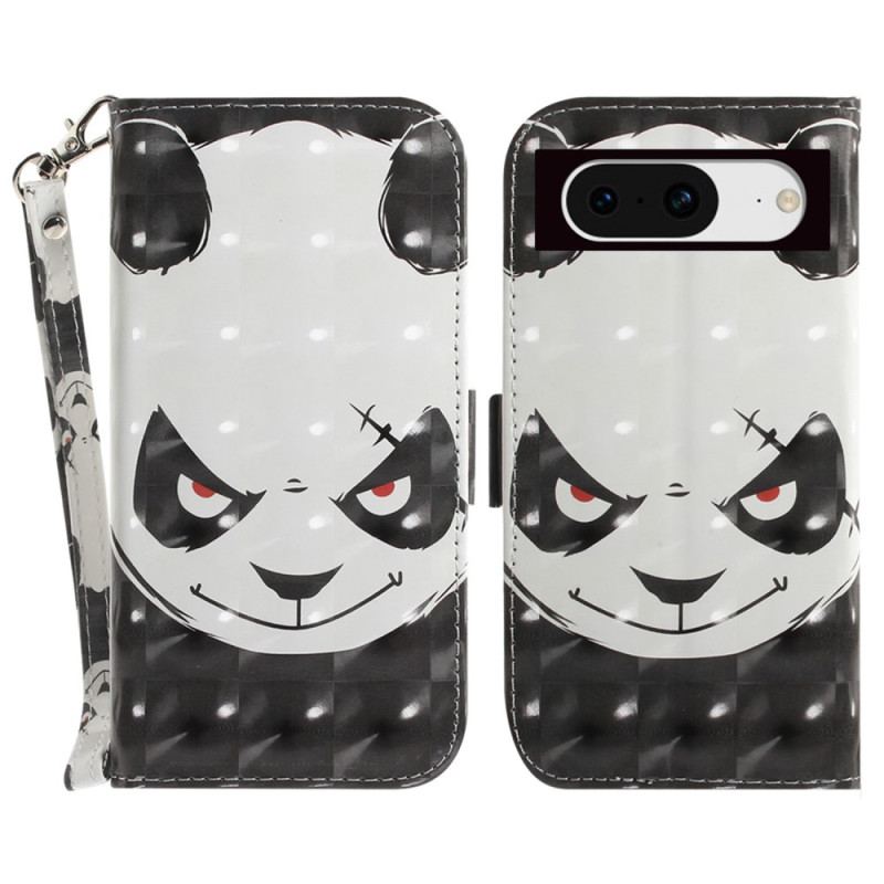 Housse Google Pixel 8 Angry Panda à Lanière