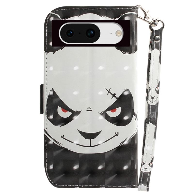 Housse Google Pixel 8 Angry Panda à Lanière