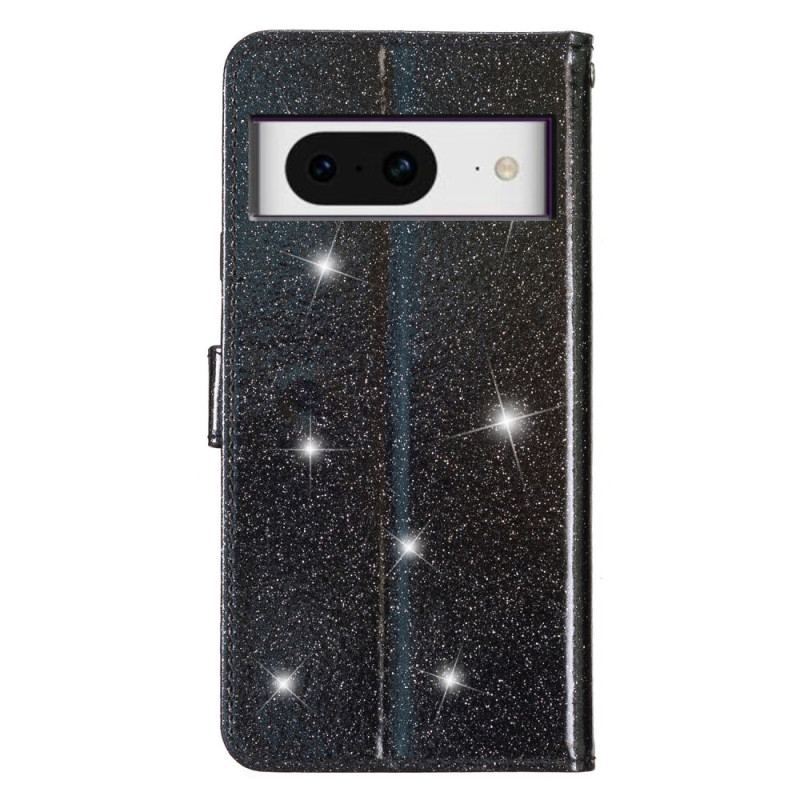 Housse Google Pixel 8 Paillettes à Lanière