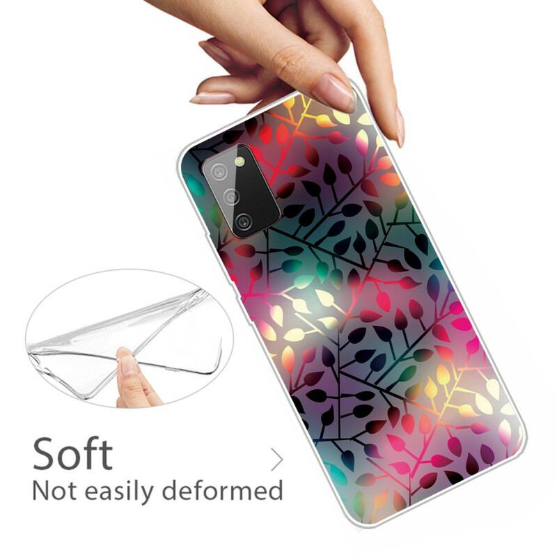 Coque Samsung Galaxy A02s Feuilles