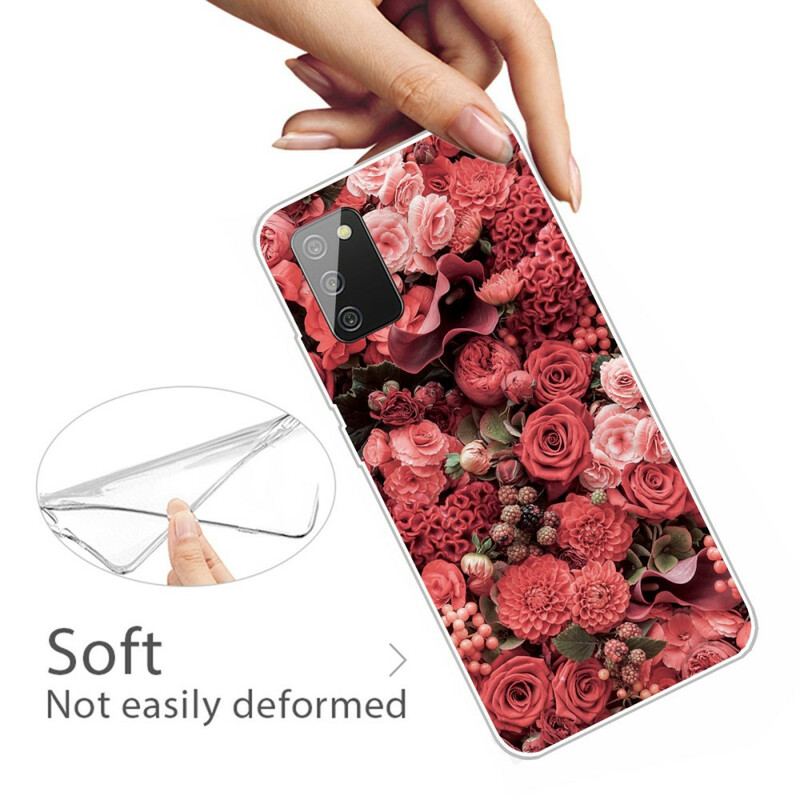 Coque Samsung Galaxy A02s Fleurs Intenses