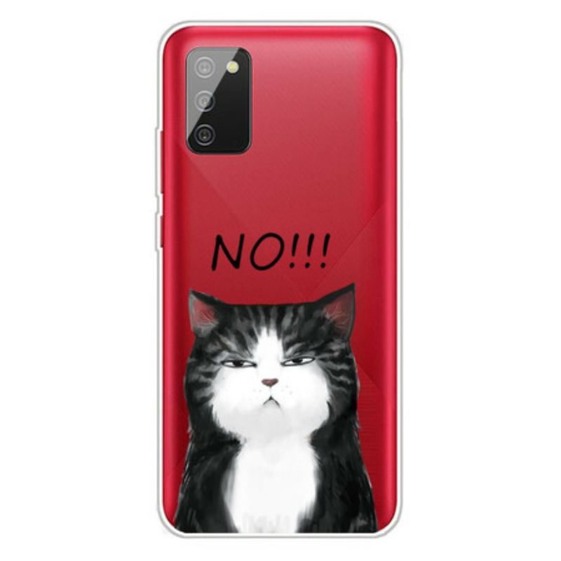 Coque Samsung Galaxy A02s Le Chat Qui Dit Non