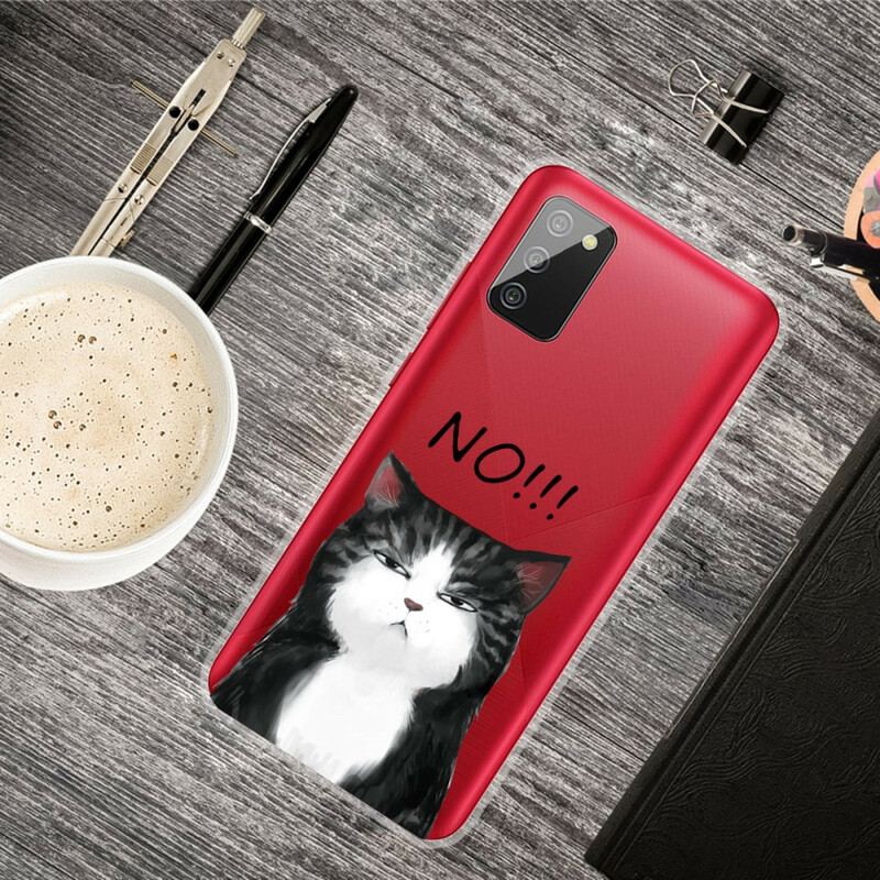 Coque Samsung Galaxy A02s Le Chat Qui Dit Non