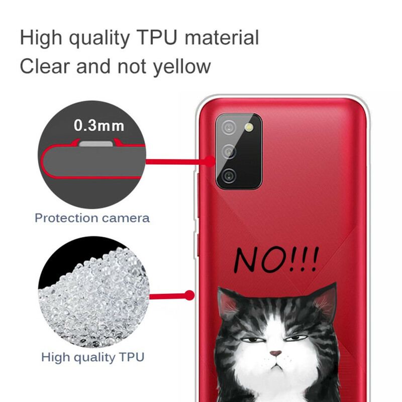 Coque Samsung Galaxy A02s Le Chat Qui Dit Non