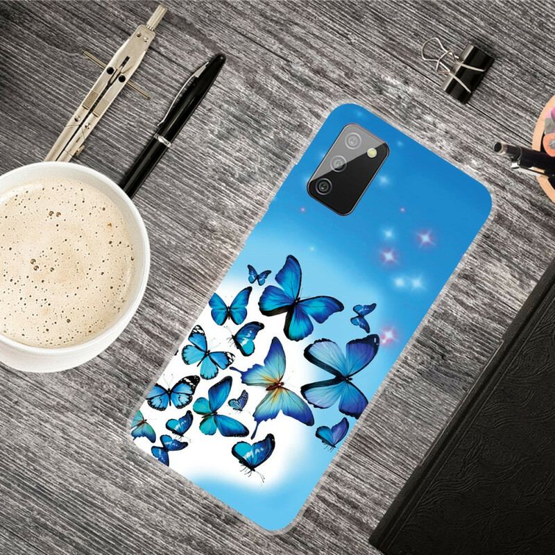 Coque Samsung Galaxy A02s Papillons Papillons