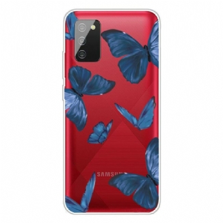 Coque Samsung Galaxy A02s Papillons Sauvages