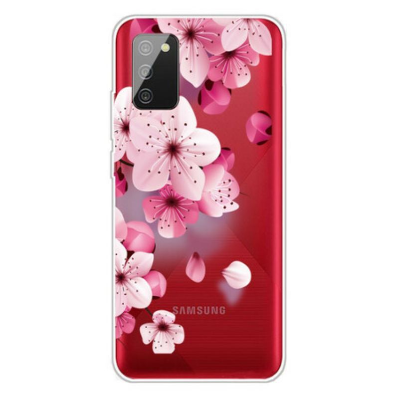 Coque Samsung Galaxy A02s Petites Fleurs Roses