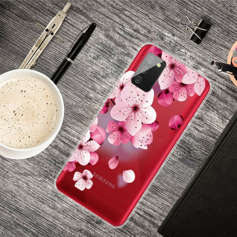 Coque Samsung Galaxy A02s Petites Fleurs Roses