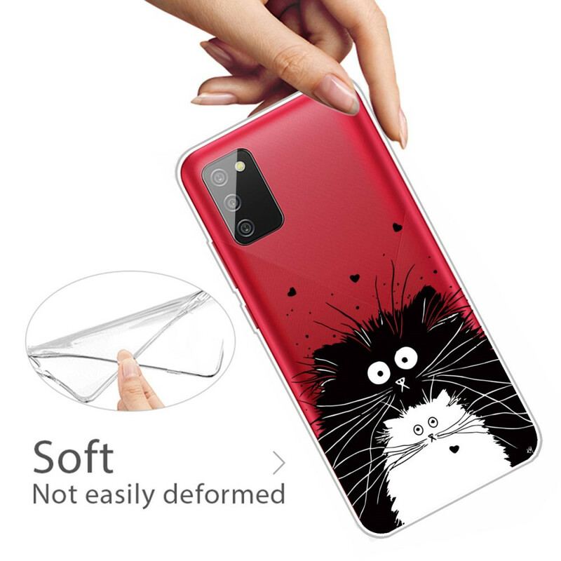 Coque Samsung Galaxy A02s Regarde les Chats