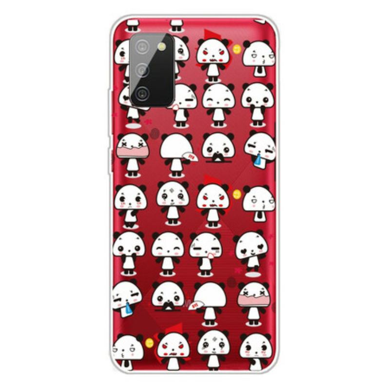 Coque Samsung Galaxy A02s Transparente Funny Pandas