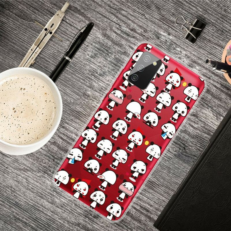 Coque Samsung Galaxy A02s Transparente Funny Pandas