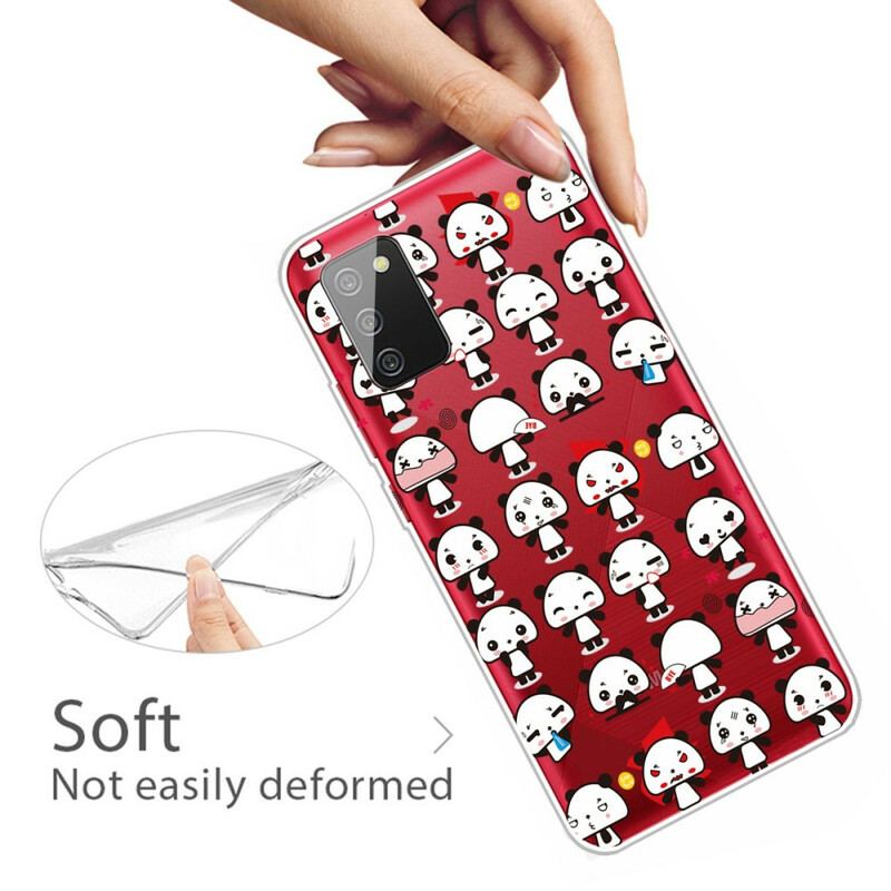 Coque Samsung Galaxy A02s Transparente Funny Pandas