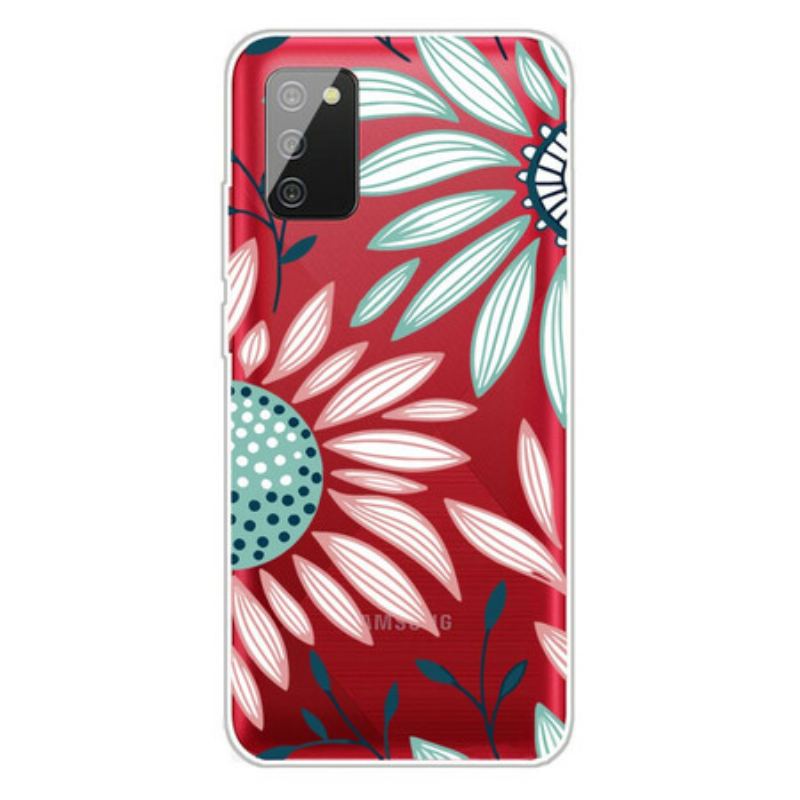 Coque Samsung Galaxy A02s Transparente Une Fleur