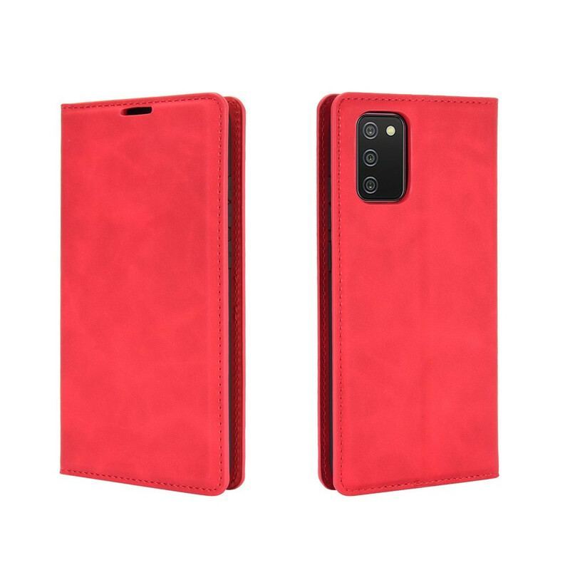 Flip Cover Samsung Galaxy A02s Effet Cuir Douceur