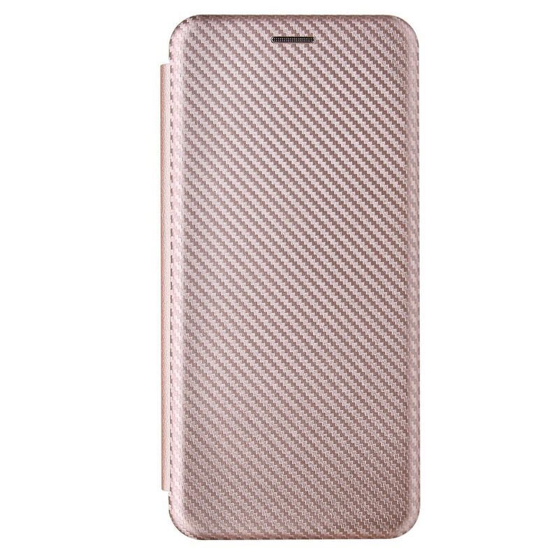 Flip Cover Samsung Galaxy A02s Fibre Carbone