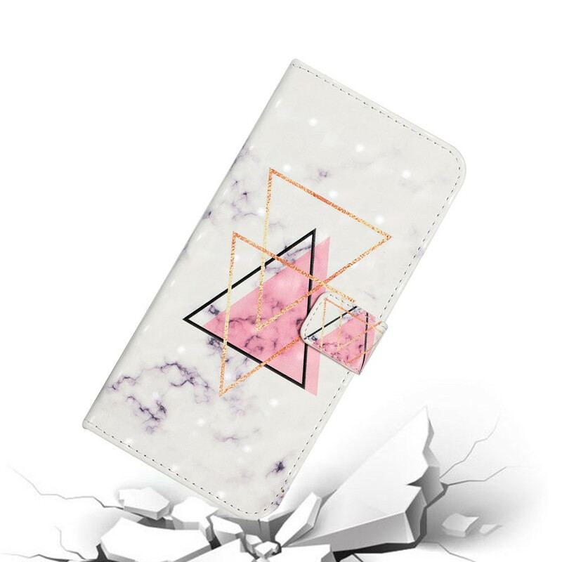 Housse Samsung Galaxy A02s Triangle en paillettes