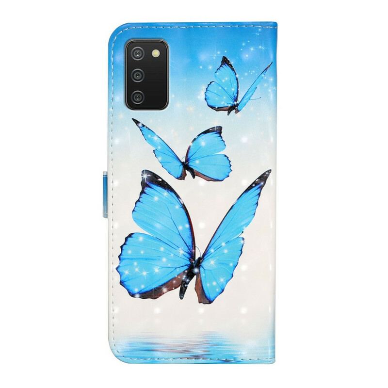 Housse Samsung Galaxy A02s Vol de Papillons