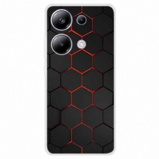 Coque Xiaomi Redmi Note 13 Pro 4G / Poco M6 Pro 4G Alvéole Rouge