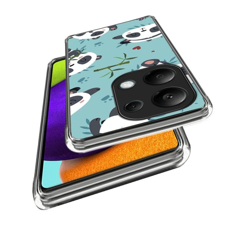 Coque Xiaomi Redmi Note 13 Pro 4G / Poco M6 Pro 4G Pandas Mignons