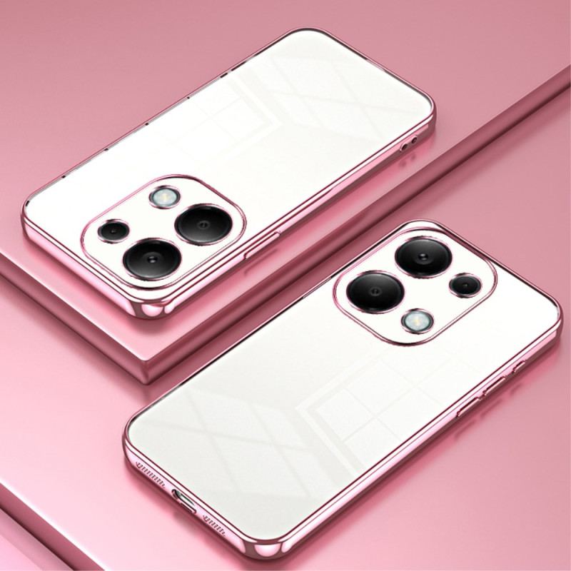 Coque Xiaomi Redmi Note 13 Pro 4G / Poco M6 Pro 4G Rebord Effet Métal